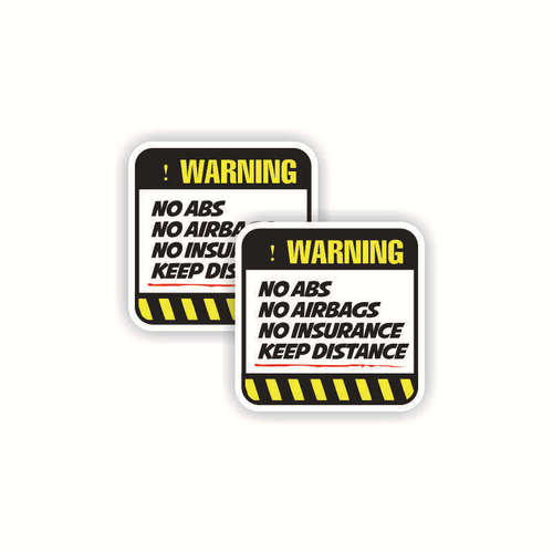 warning系列跨境款式后玻璃保险刚警告标语提醒安全驾驶汽车车贴