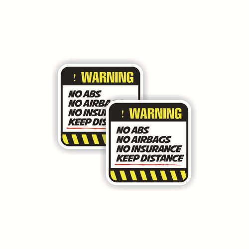 warning series cross-border style rear glass insurance warning slogans reminding safe driving car stickers