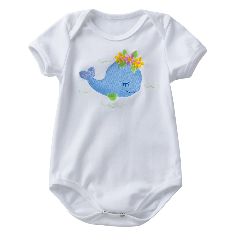 Cute children's bodysuit for men and women, doll, with embroidery, new collection, 0-2 years, with short sleeve, (Physicals), children's clothing