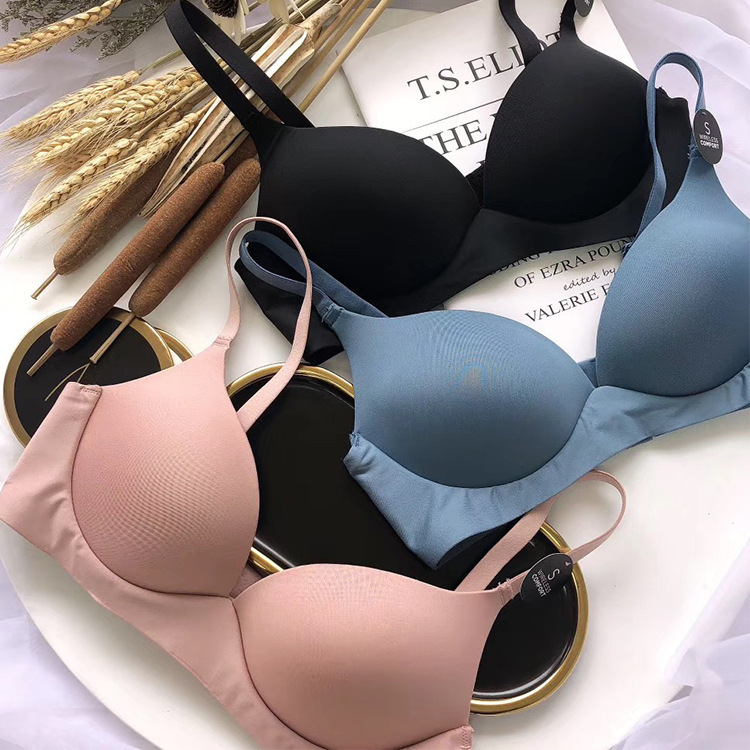 日本爆款简Show升级版无钢圈文胸新品聚拢舒适无痕内衣女一件代发