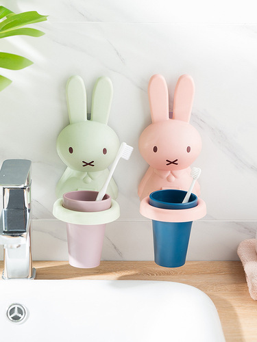 Children's oral hygiene cup, baby oral hygiene cup, thickened children's tooth brushing cup, toothpaste early education children cute cartoon toothbrush cup
