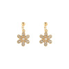 Cute elegant earrings, simple and elegant design, flowered