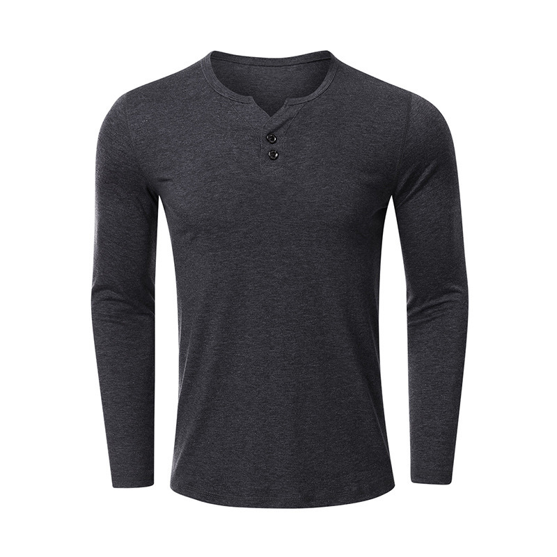 boy 2022 New Export Long Sleeve Base Shirt Men's Solid Color T-Shirt Autumn Winter Clothing Wholesale_voghion.com