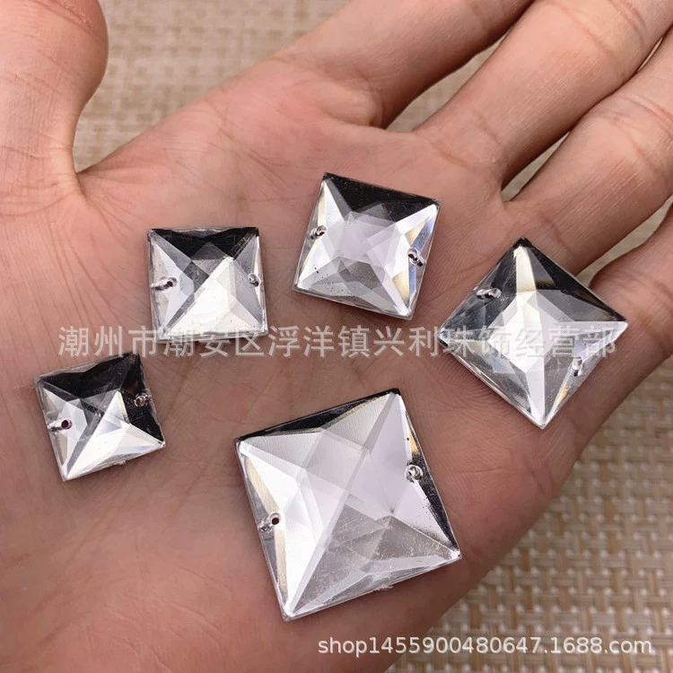 Square acrylic accessories, 6mm, 30mm, wholesale