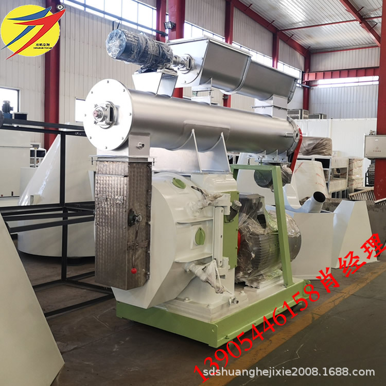 鸡饲料颗粒机型号厂家报价大全 家禽养殖szlh环模420饲料颗粒机