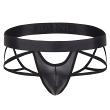 欧美夜店gay吧表演提臀双丁裤透气低腰镂空男士情趣内裤性感镂空