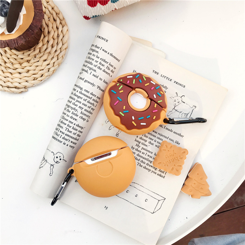 Creative Donut  Airpods Pro Bluetooth Wireless Earphone Case 2/3 Generation Silicone Drop-resistant Soft Case Applicable display picture 4