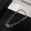 Accessory with letters, chain, brand necklace hip-hop style, small design set, suitable for import, trend of season