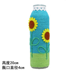 Cartoon Vinegar Bottle Craft Material Kit for Kindergarten Environmental Creative DIY Finished Product
