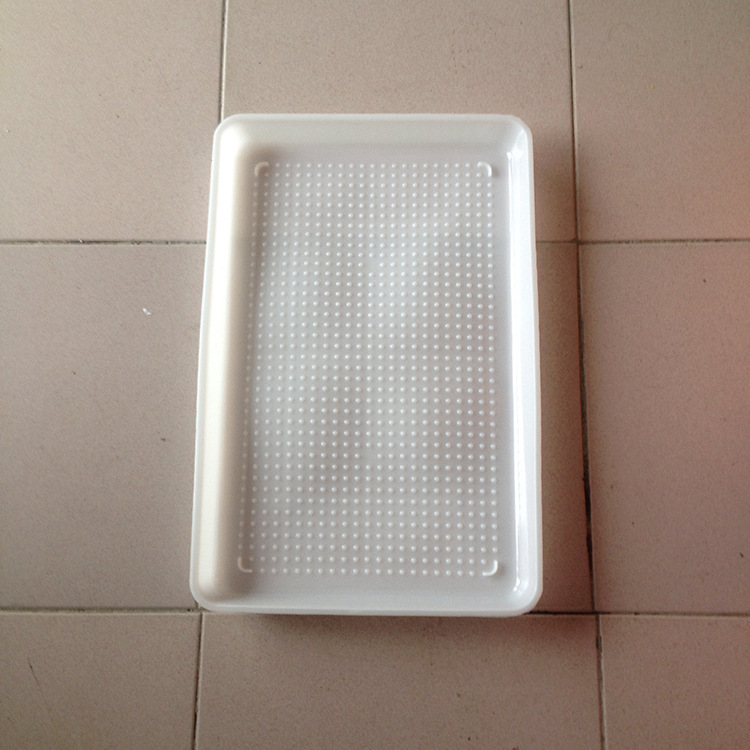 Fábrica al por mayor de pollo que sirve pollo Placa de alimentación pato ganso redondo cuadrado de plástico engrosada Placa de alimentación