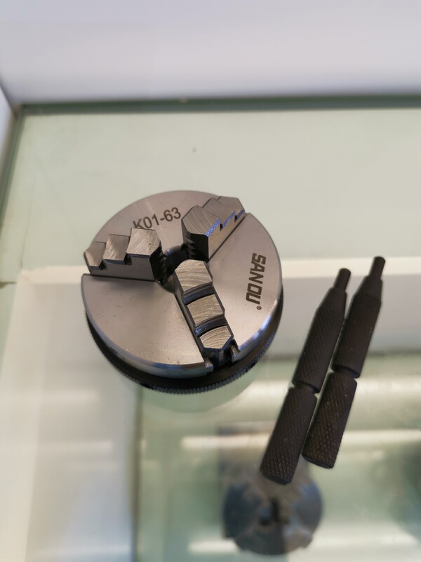 Sanou three-claw self-centering hand tight Chuck K01 63 woodworking Chuck mini Chuck