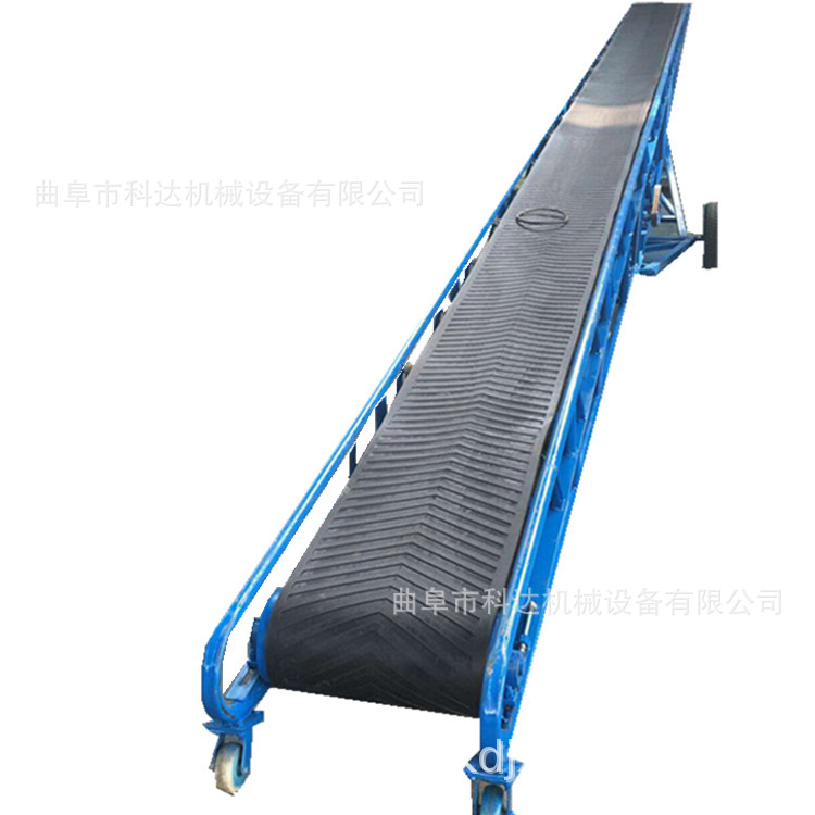 人字形防滑耐磨皮带输送机XWZF格挡加档边输送机PVC输送机