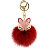 Car keys, keychain, plush cute bag decoration, South Korea, fox, raccoon