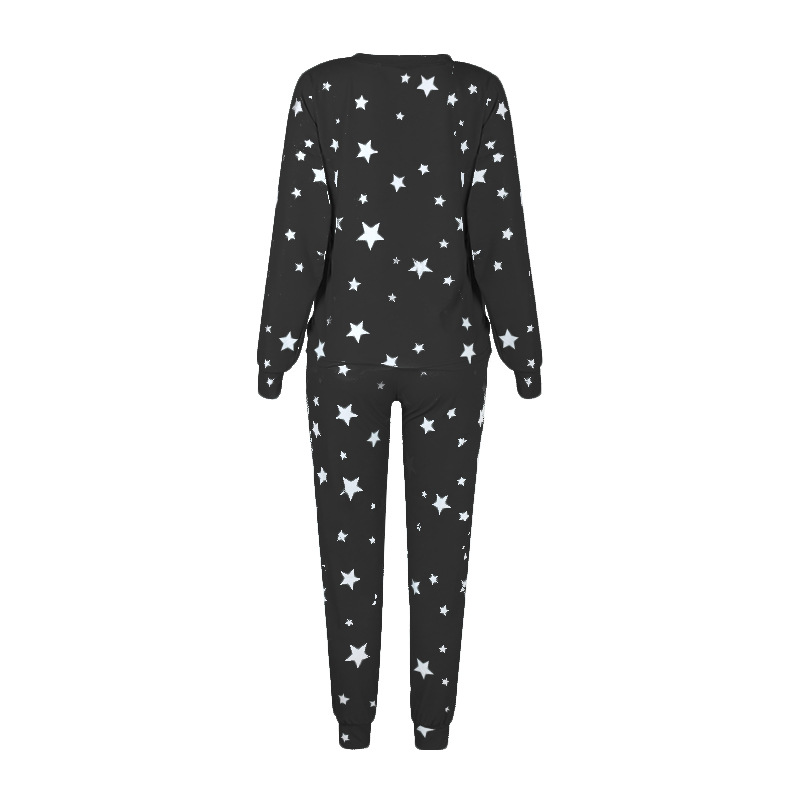 star print long-sleeved casual pajamas NSZH20588