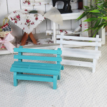 ZAKKA 迷你公园凳 摆设 拍摄背景道具 迷你小家具 木质小椅子