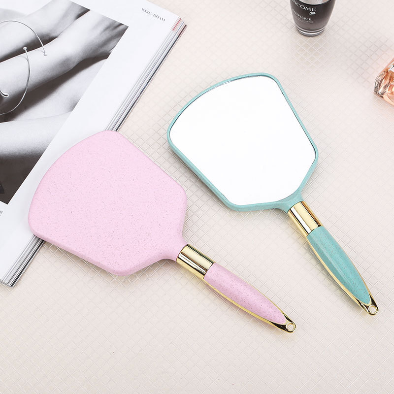 High-Definition Handheld Makeup Mirror, Portable European-Style Vintage Wholesale Daily Necessities Nano
