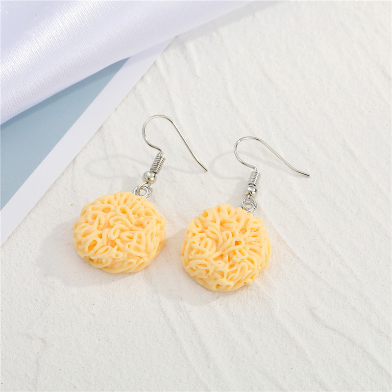 Creative Funny Simulation Instant Noodle Earrings display picture 3