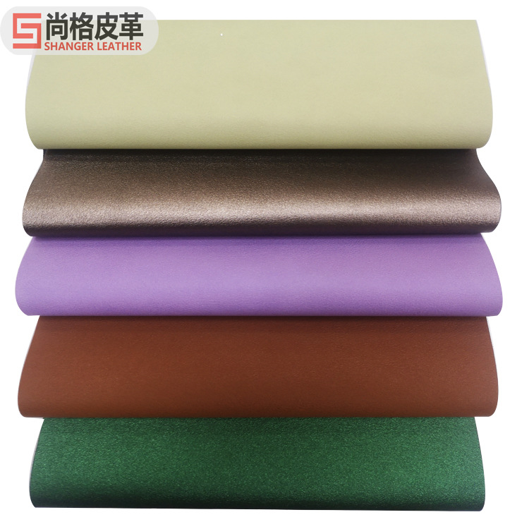 工厂热销大量现货1.2MM欧洲环保牛纹仿皮纹K208全PU皮革面料