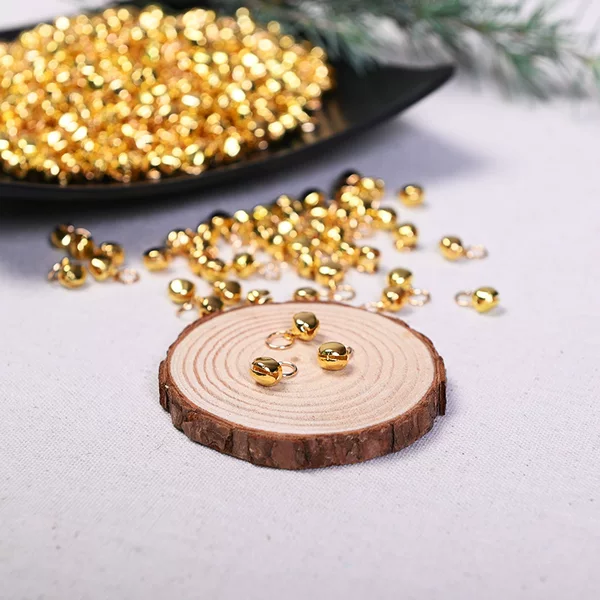 Gold Iron Bell 6mm Small Bell Pendant DIY Handmade Christmas Bell Dance Sachet Accessory Online Special Offer