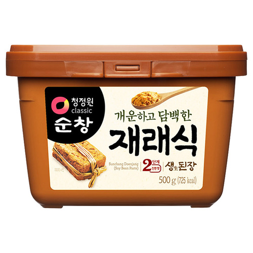 Korean soybean paste 500g Cheongjungwon traditional raw soybean paste special sauce soybean paste bean paste
