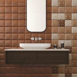 木纹砖面包墙砖仿实木地板砖客厅卧室卫生间墙壁瓷砖150X150