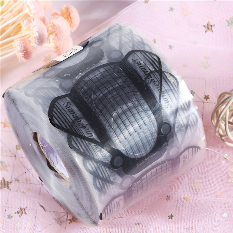 Suministro transfronterizo de uñas de PVC titular de papel de cristal de extensión de uñas titular de papel negro mosca avión titular de papel herramientas de uñas