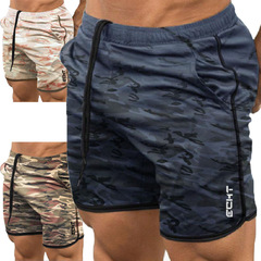 New camouflage breathable fitness muscle sports shorts running quick-drying pants summer tight sports and leisure