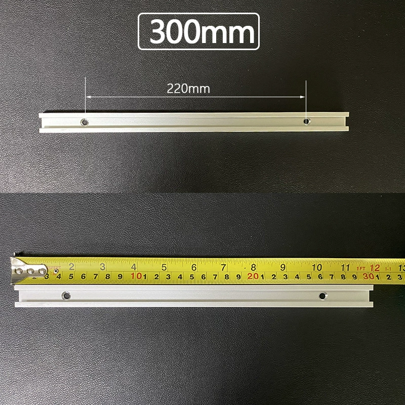T‑shaped T‑slot sliding stop rail, woodworking limited guide, 300–1220 mm