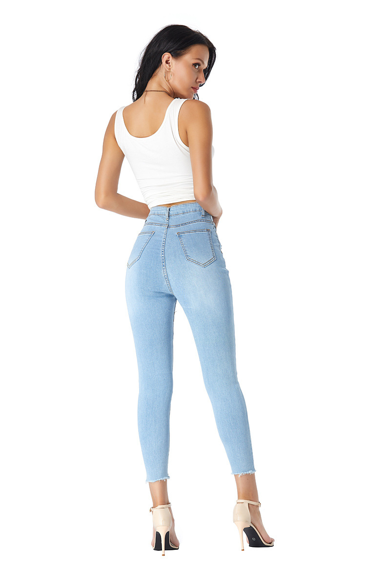 fashion ripped stretch slim jeans pants NSSY9889