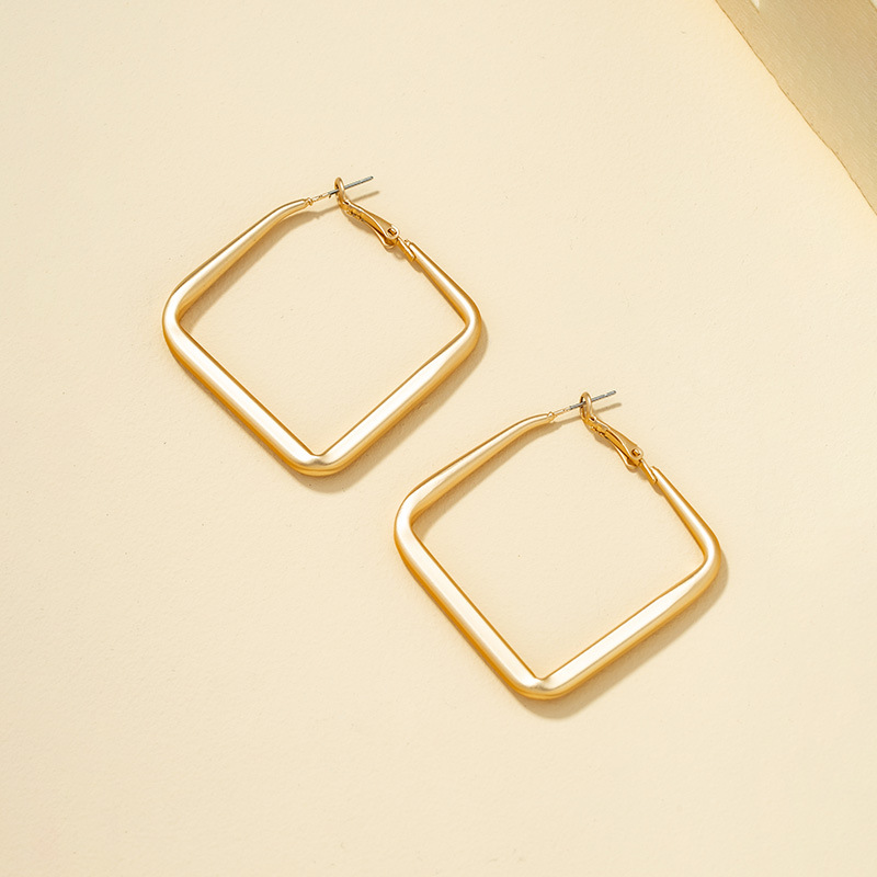 Square Retro Earrings display picture 5