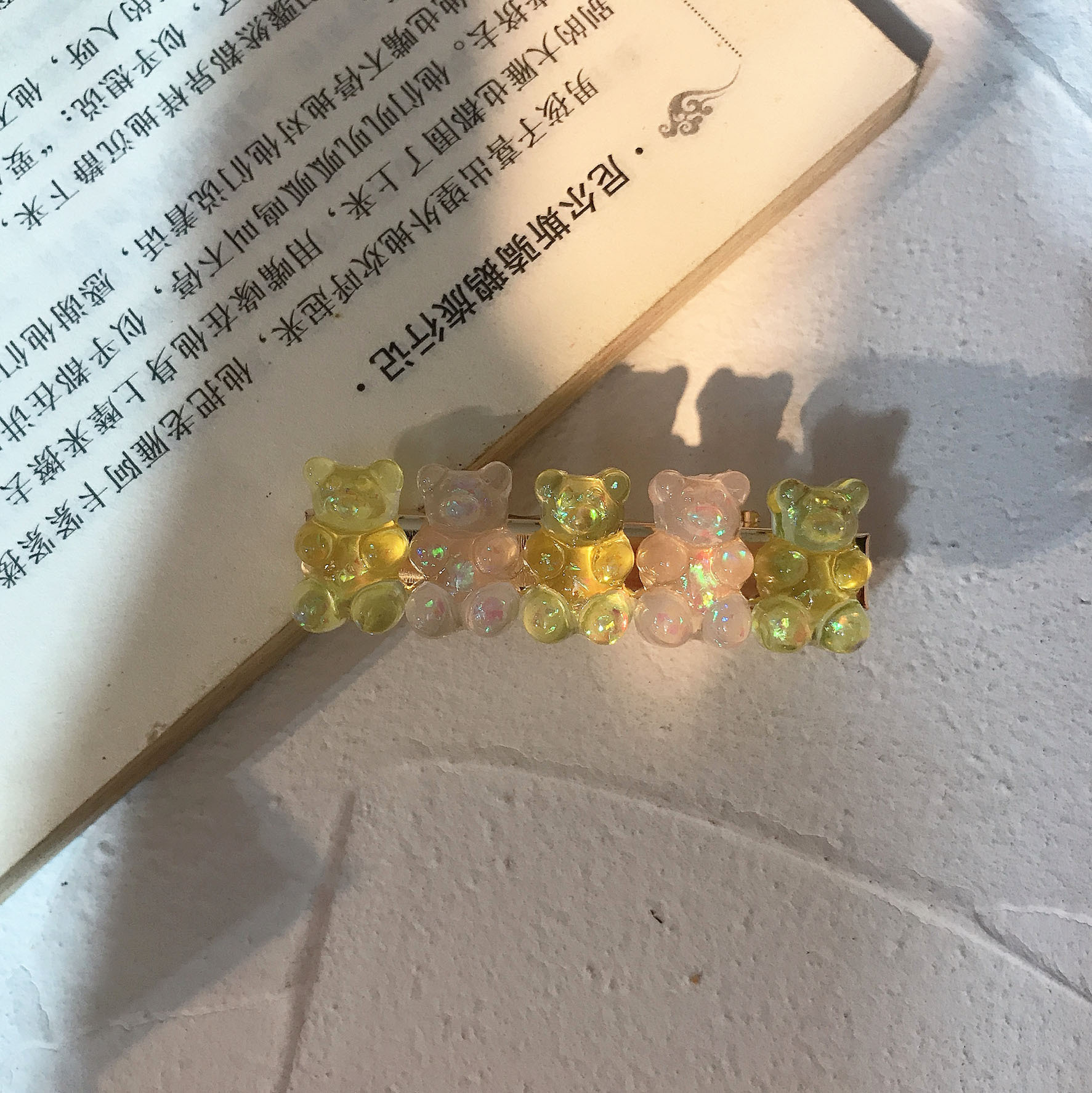 Cute Bear Synthetic Resin Hair Clip display picture 5