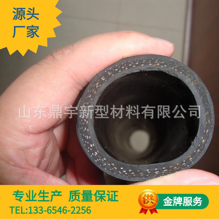 1.5寸内径38mm低压夹布输水橡胶管 三层布缠绕毛管 水泵黑胶皮管