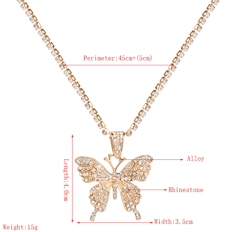 Collier Pendentif Papillon Haut De Gamme display picture 1