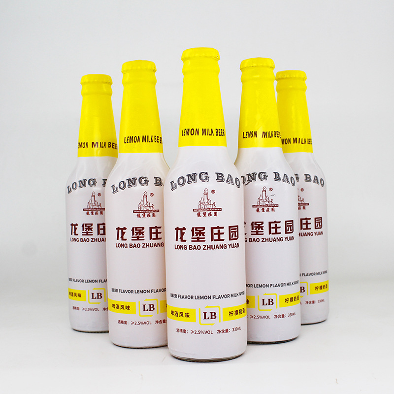 龙驹奶酒内蒙古草原特产2.3度龍堡莊园柠檬奶啤