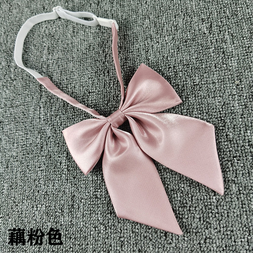 Collar flower JK bow tie shiny solid color feather Japanese style uniform school uniform student sailor uniform female bow