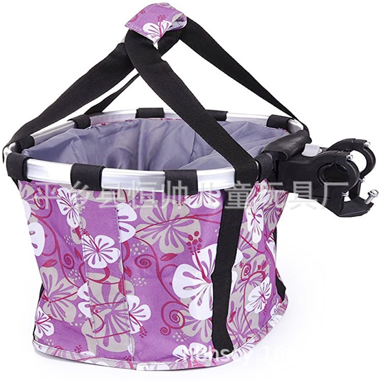 Los fabricantes de Suministro de bicicletas de liberación rápida cesta de tela, marco de aleación de aluminio bolsa frontal, bicicleta de montaña cesta plegable