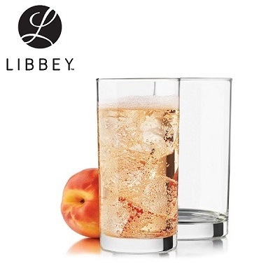 Libbey利比猎心系列无铅玻璃水杯 威士忌杯果汁牛奶杯 透明直身杯