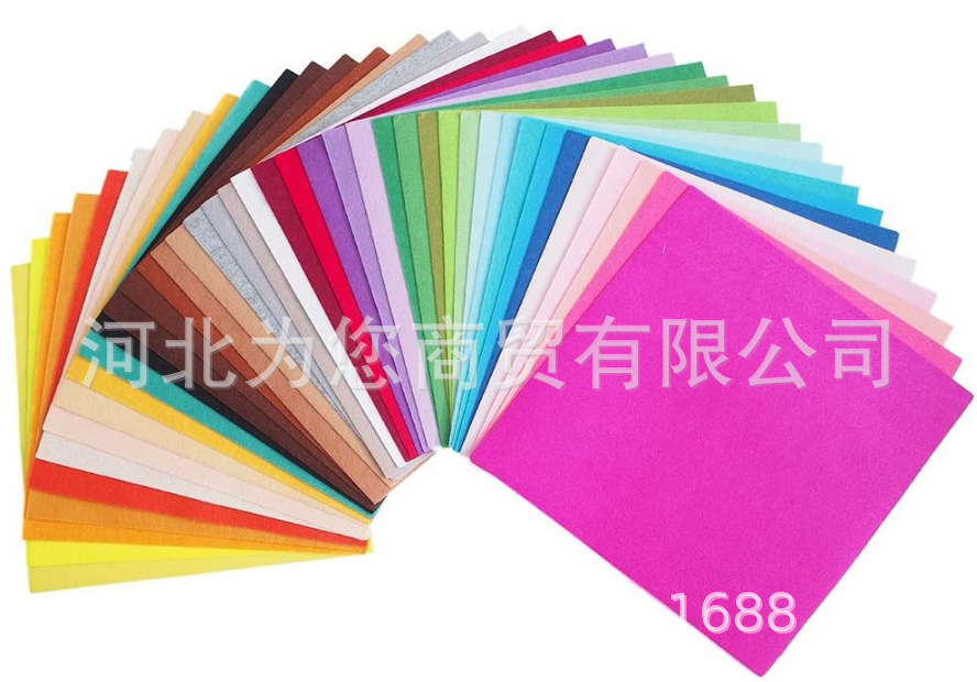 批发手工不织布diy材料 彩色毛毡布针刺无纺布幼儿园装饰