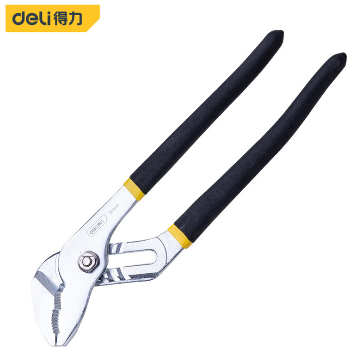得力工具10寸轻型水泵钳 水管钳 喉钳 钳子得力DL2610水管子钳