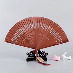 Chinese Fan Chinese Hanfu hand Fan women carving and hollowing out craft folding fan