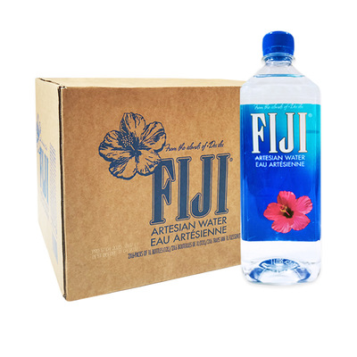 原装进口 FIJI 斐济矿泉水 天然斐泉水自流水斐济1L*12瓶  英文版|ru