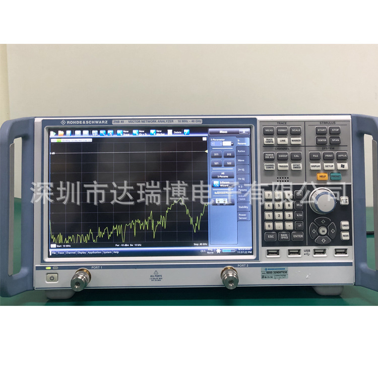 德国现货R&S  ZNB40 矢量网络分析仪，2端口，40GHz，