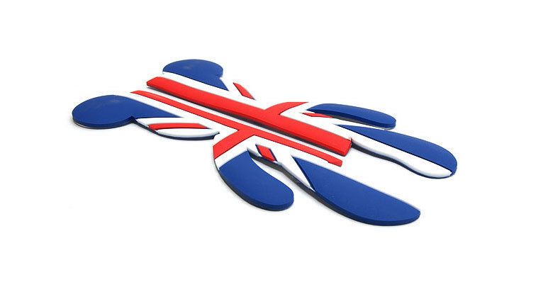 Suitable for BMW mini violent bear door anti-scratch strip British flag rice flag anti-collision strip anti-scratch sticker