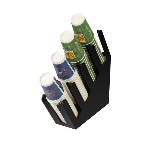 [Wholesale] Paper cup holder, black acrylic tissue straw box, bar cup holder, milk tea shop supplies