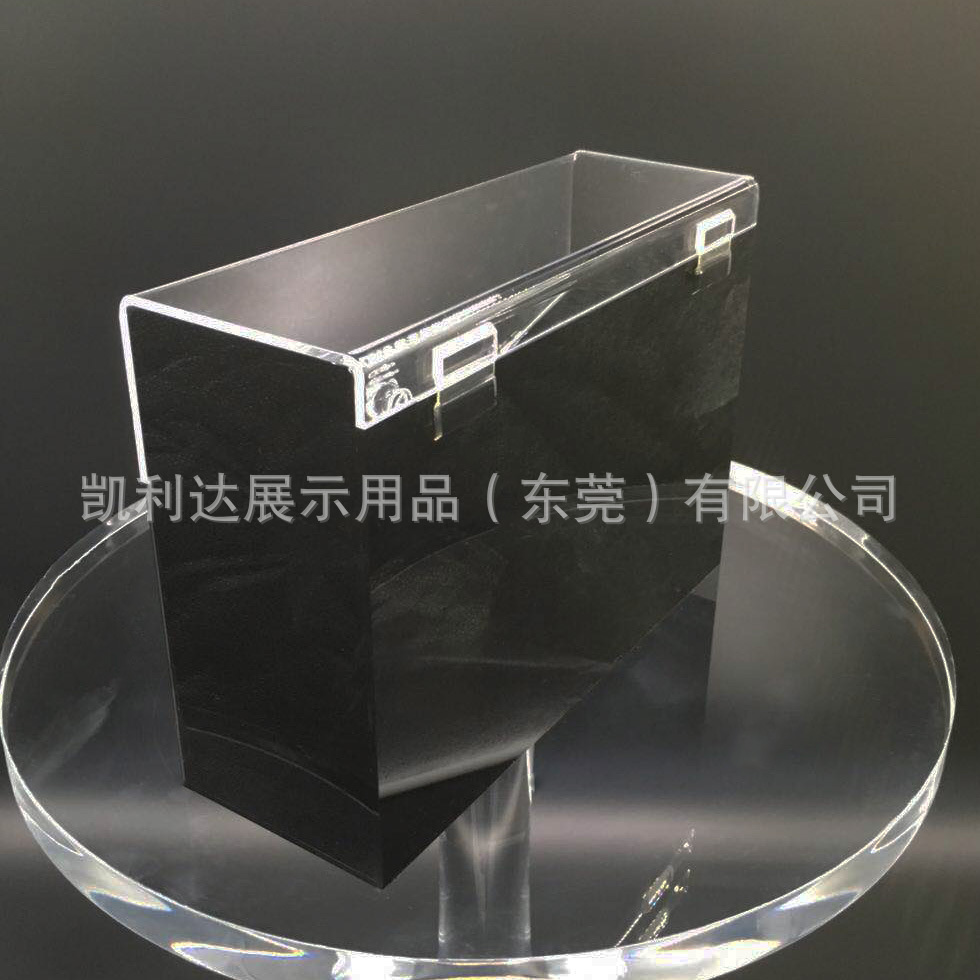 亚克力化妆品护肤品翻盖收纳盒有机玻璃透明口红摆件包包裱画清晰