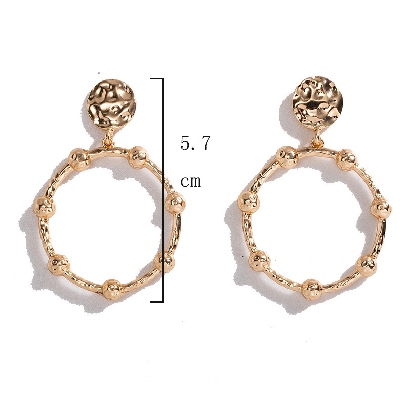 New Simple Alloy Round Earrings display picture 1