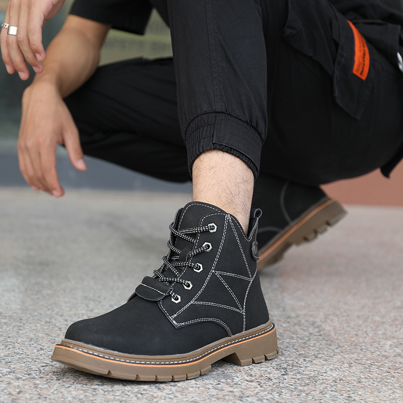 跨境劳保鞋男防砸防刺穿冬季防砸钢包头老保鞋安全鞋电焊工作鞋