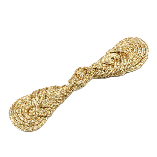 Gold and silver wire pipa buckle Chinese style retro women's skirt Hanfu cheongsam pipa buckle hand-woven gold button