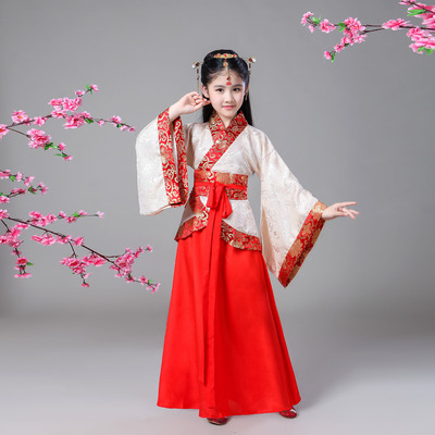儿童古装汉服男女童幼儿园弟子规国学演出服班服书童朗诵表演服装|ms
