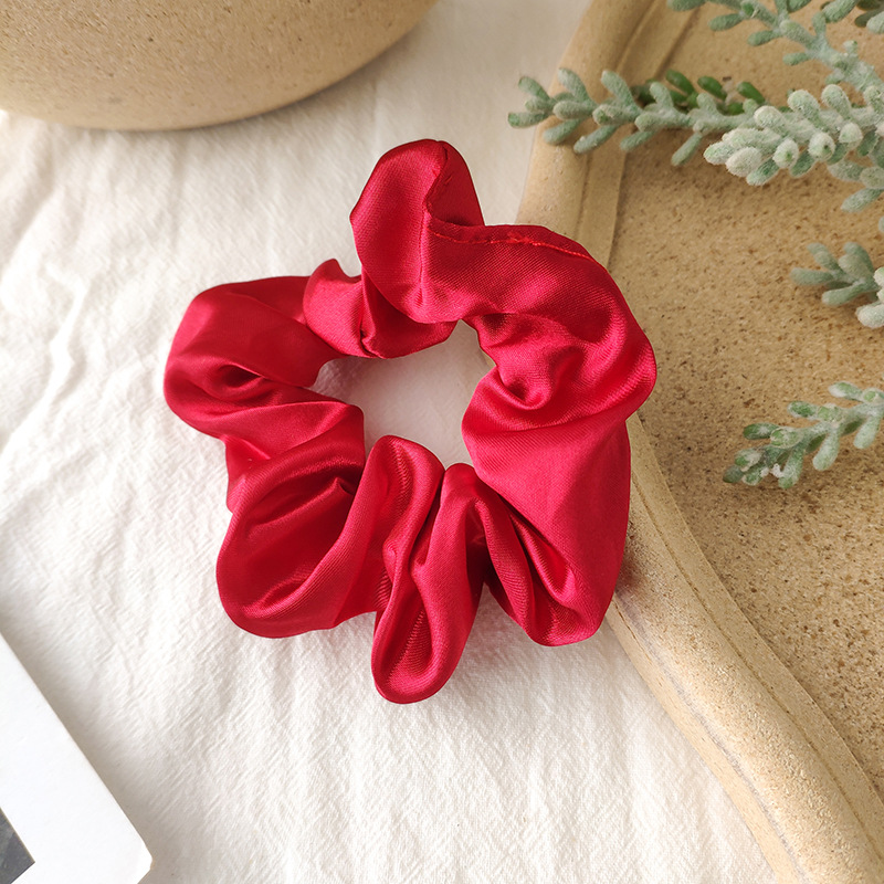 Fabric Rubber Band Solid Color Hair Scrunchies Wholesale Nihaojewelry display picture 44